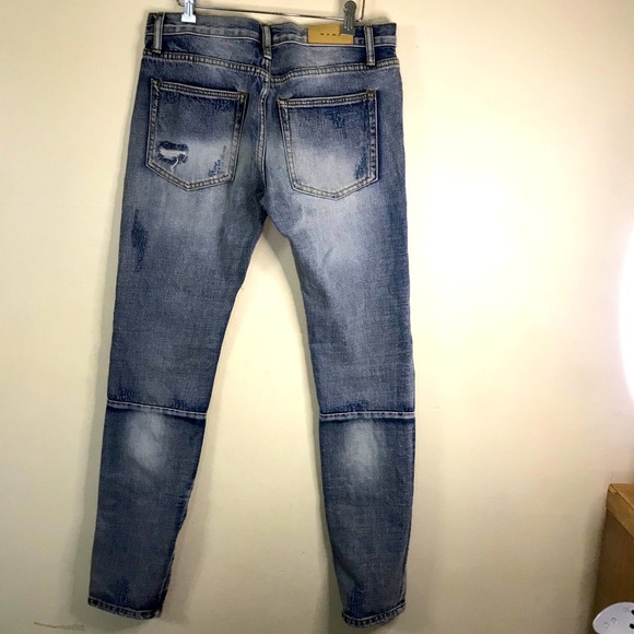M n m l STRETCH DENIMRelaxed fitBlue jea… - Picture 8 of 16